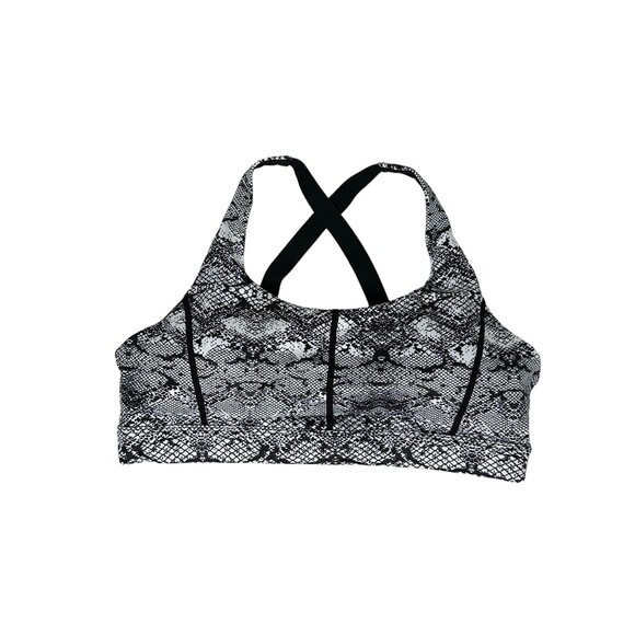 Zyia Light n Tight Metallic Snakeskin Sports Bra Size XXL - Picture 2 of 5